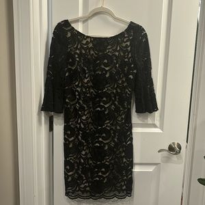 Vince Camuto Black Lace Dress